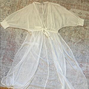 Elegant Sheer White coverup